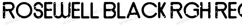 Rosewell Black RGH Regular字体转换
